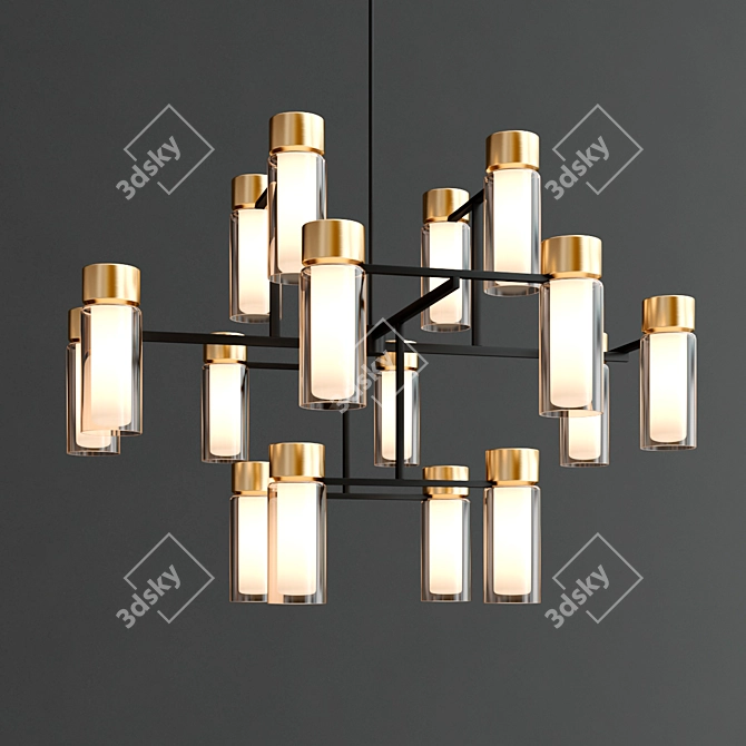 Elegant OSMAN Chandeliers by Tooy 3D model image 4