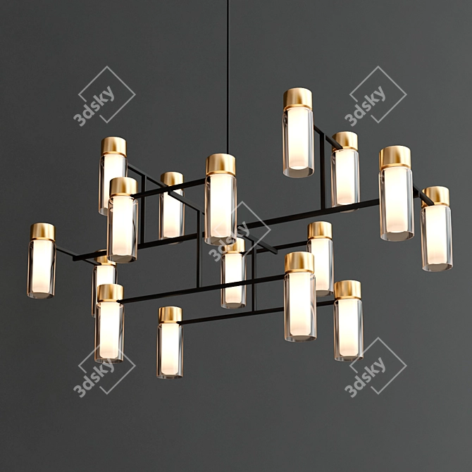 Elegant OSMAN Chandeliers by Tooy 3D model image 5