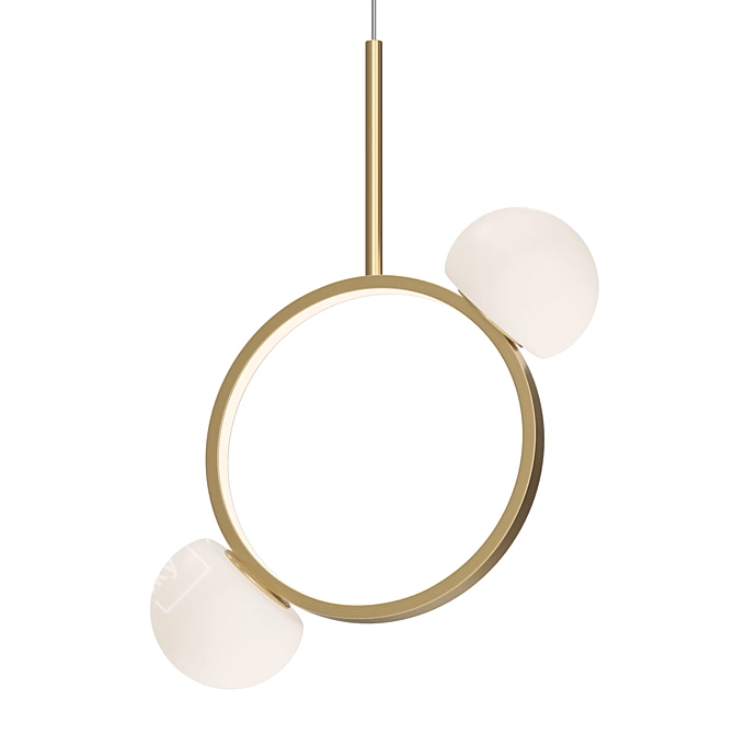 Modern Brass Pendant Lamp - Lampatron JOSS 3D model image 3