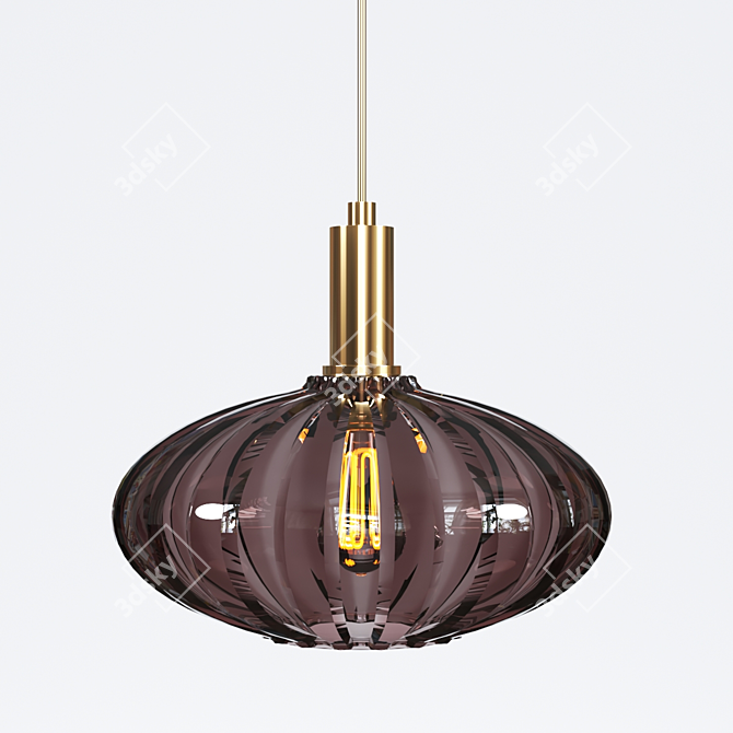 Minimalist Pendant Light 12: Sleek & Stylish 3D model image 2