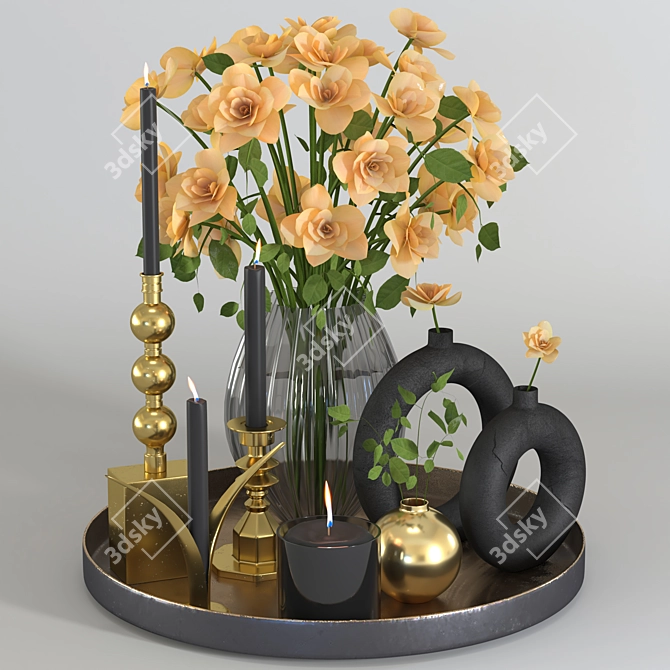 Versatile Decorative Set for Creative Spaces 3D model image 2