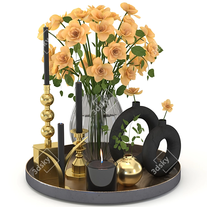Versatile Decorative Set for Creative Spaces 3D model image 5