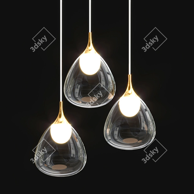 GOCCE Pendant Light: Sleek and Stylish 3D model image 1