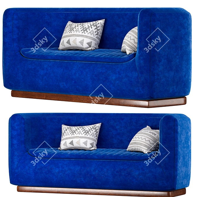 Modern 2014 Sofa: Elegant Design 3D model image 3