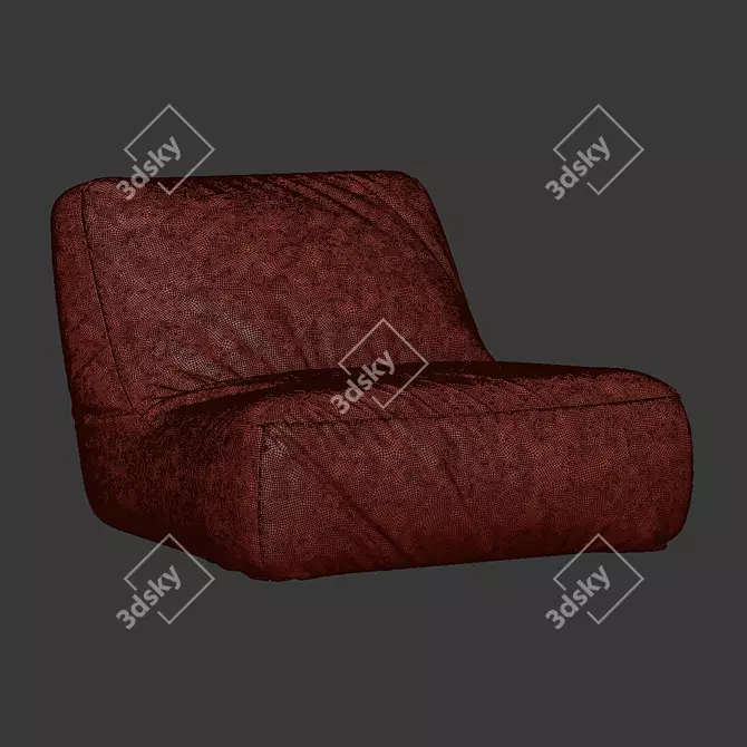 Modern Zoe Armchair: Stylish & Comfortable 3D model image 5