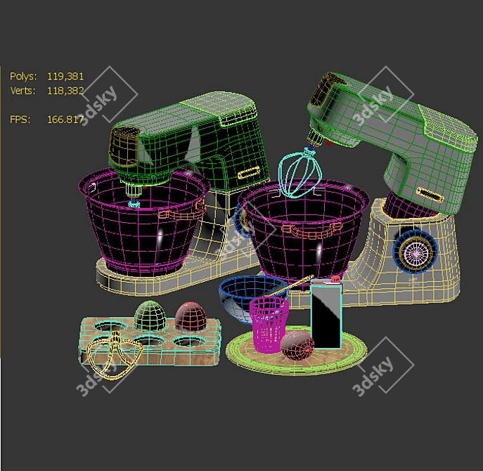 Kenwood PowerBlend Mixer 3D model image 5