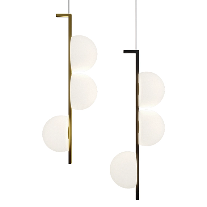 Elegant Arcanum Pendant Lights 3D model image 1