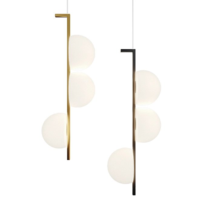 Elegant Arcanum Pendant Lights 3D model image 3