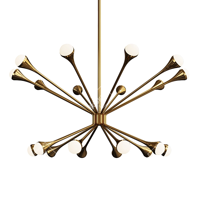 Elegant Lody Chandelier 3D model image 1