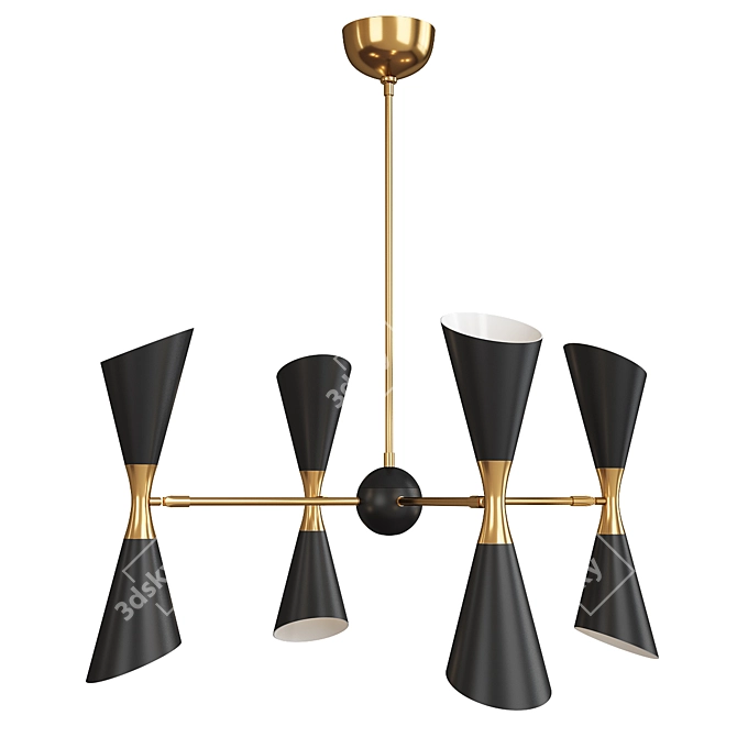 Elegant Fuentes Chandelier 3D model image 1