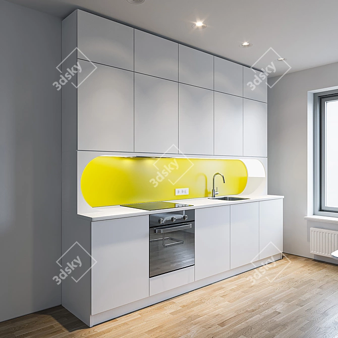 Custom Kitchen Set with Premium Appliances 3D model image 30