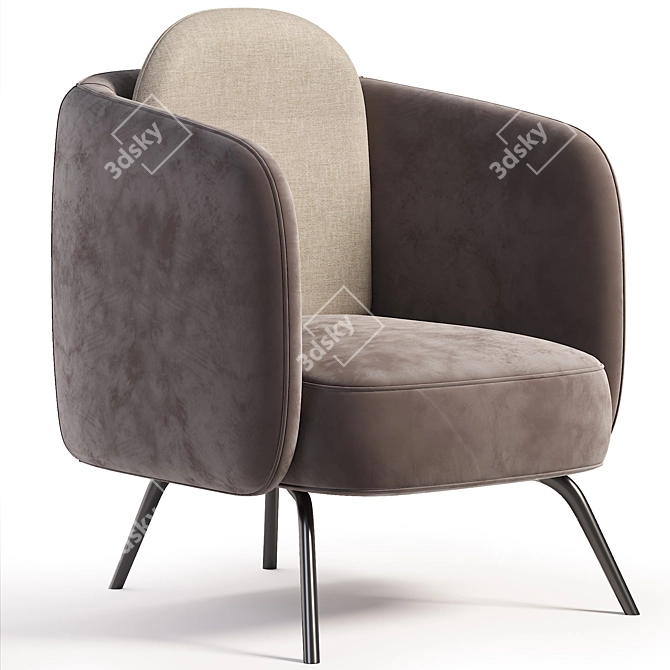 Modern Armchair 3Ds Max 3D model image 1
