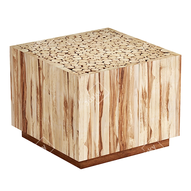 Solid Wood Coffee Table - Joss And Main Hakon 3D model image 1