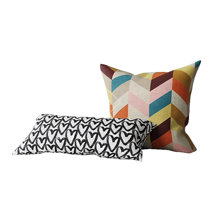 Cozy IKEA Pillow Collection 3D model image 4