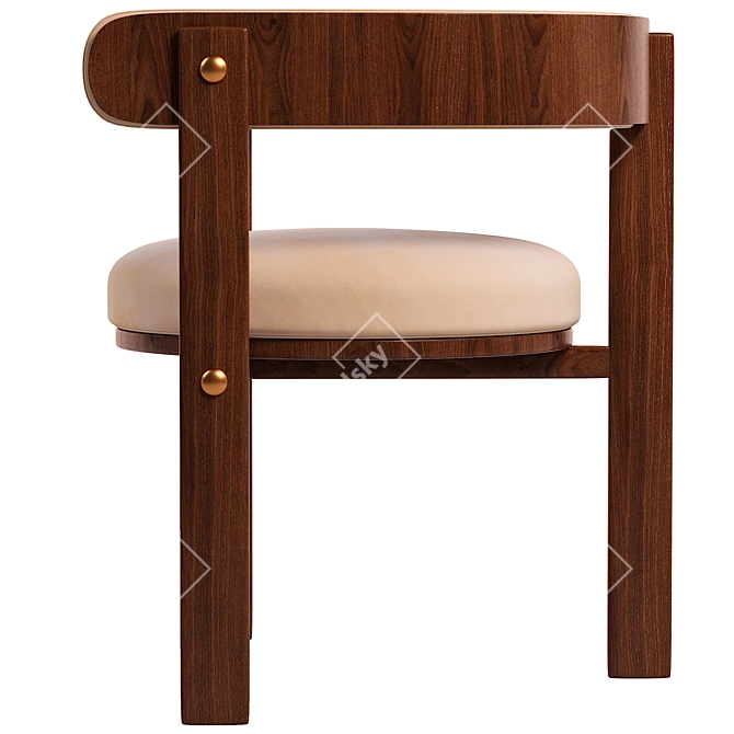 Modern Armchair: Stylish and Comfortable 3D model image 4