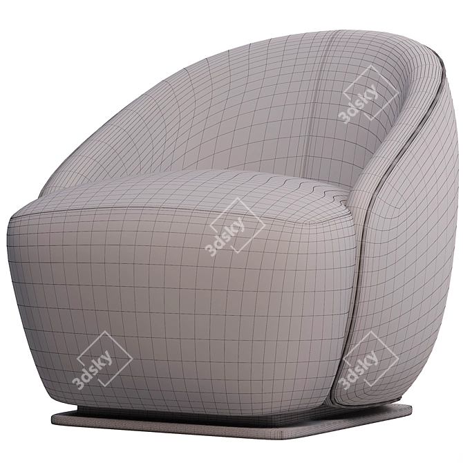 Modern Armchair: Stylish and Comfortable 3D model image 6