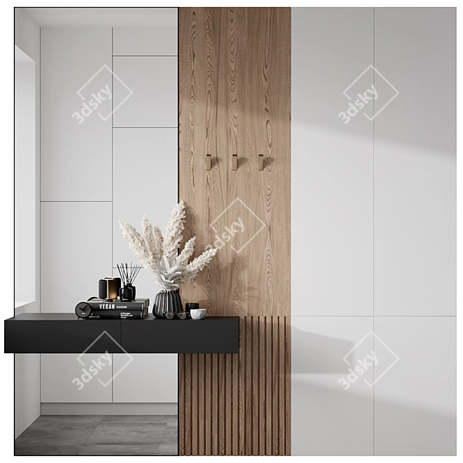 Modern Stylish Hallway Set 3D model image 1