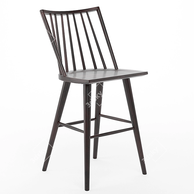 Elegant Madison Bar Stool 3D model image 1