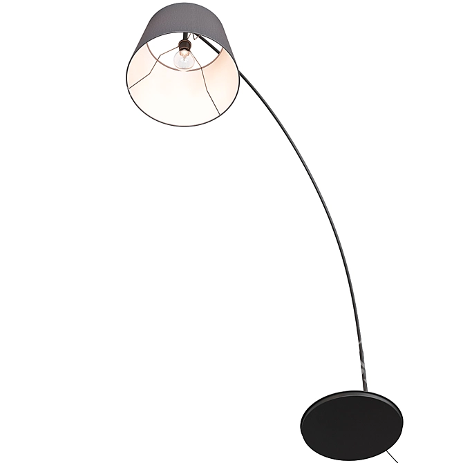 Skottorp Arc Floor Lamp - Gray 3D model image 3