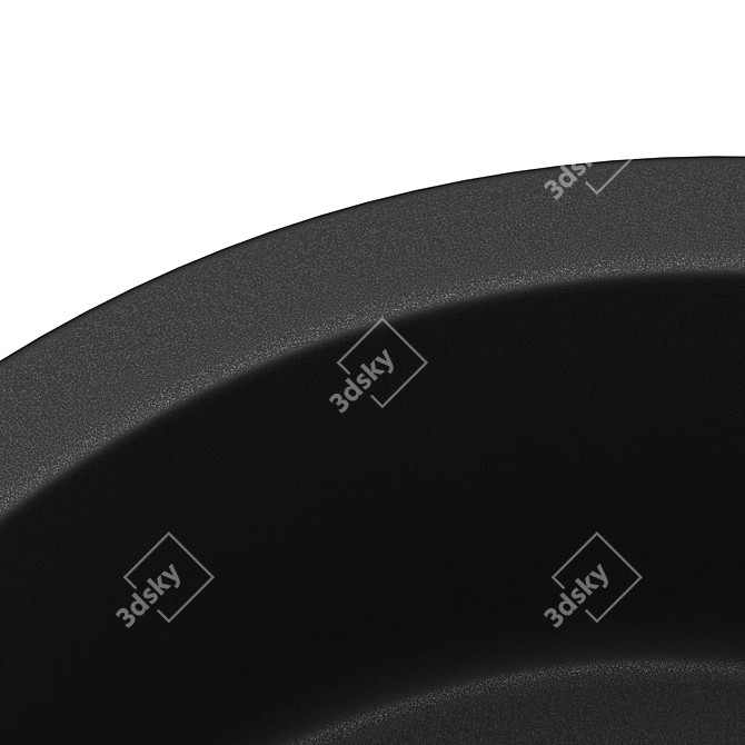 Compact SILGRANIT Bar Sink 3D model image 4