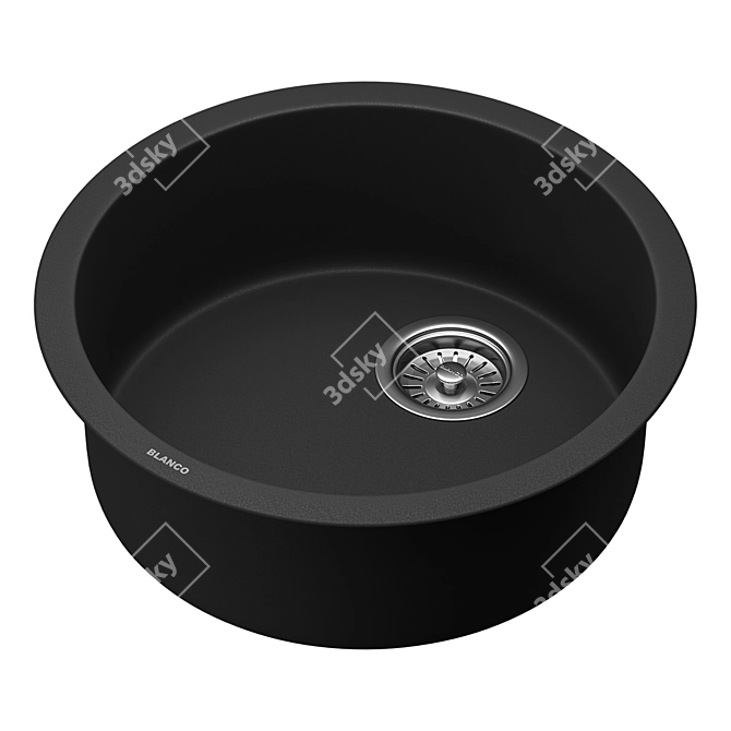 Compact SILGRANIT Bar Sink 3D model image 7