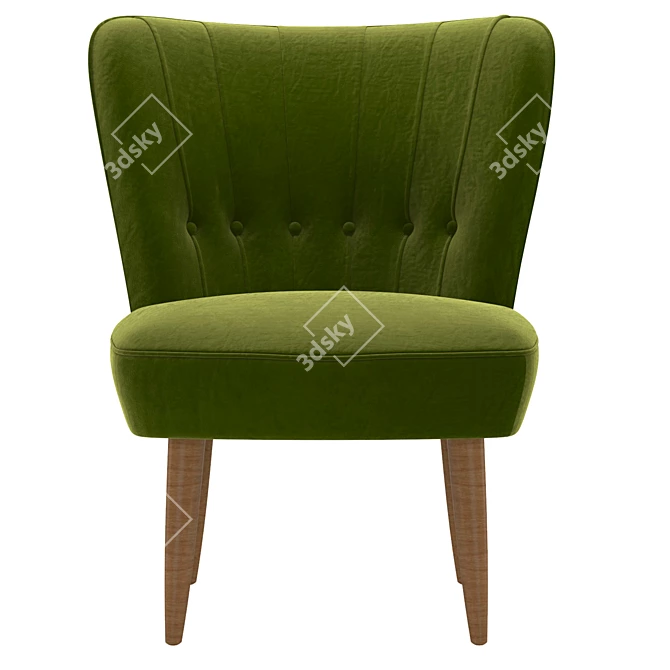 Modern Armchair: 3ds Max 2014, Corona Render 3D model image 2