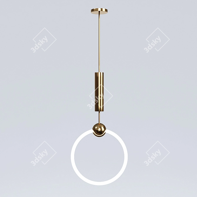 Minimalist Pendant Light 15 3D model image 1