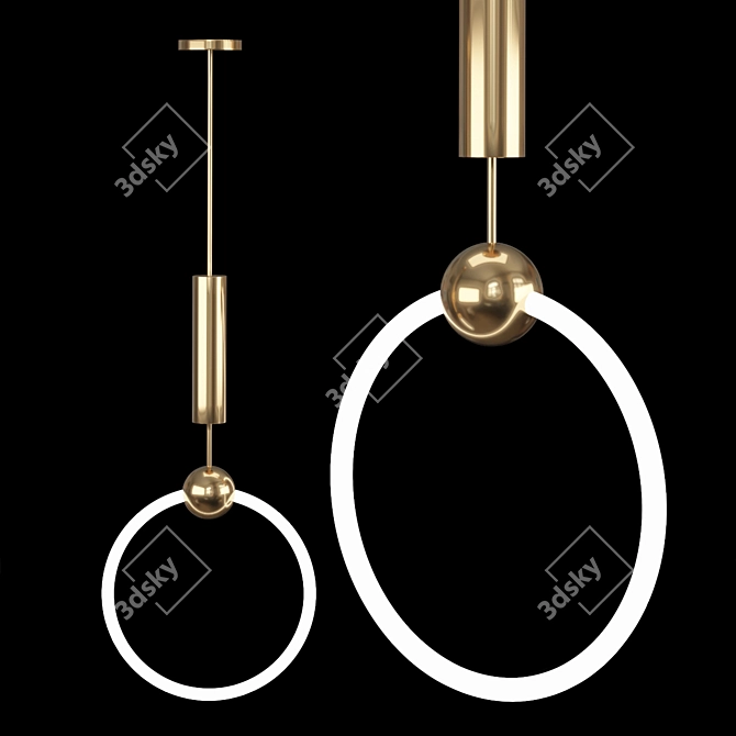 Minimalist Pendant Light 15 3D model image 3