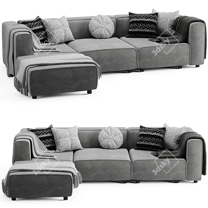 2015 Boconcept Sofa - Modern Comfort 3D model image 1