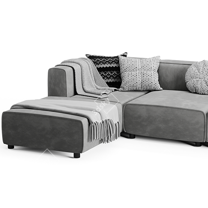 2015 Boconcept Sofa - Modern Comfort 3D model image 2