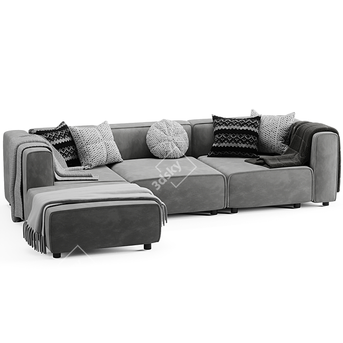 2015 Boconcept Sofa - Modern Comfort 3D model image 3