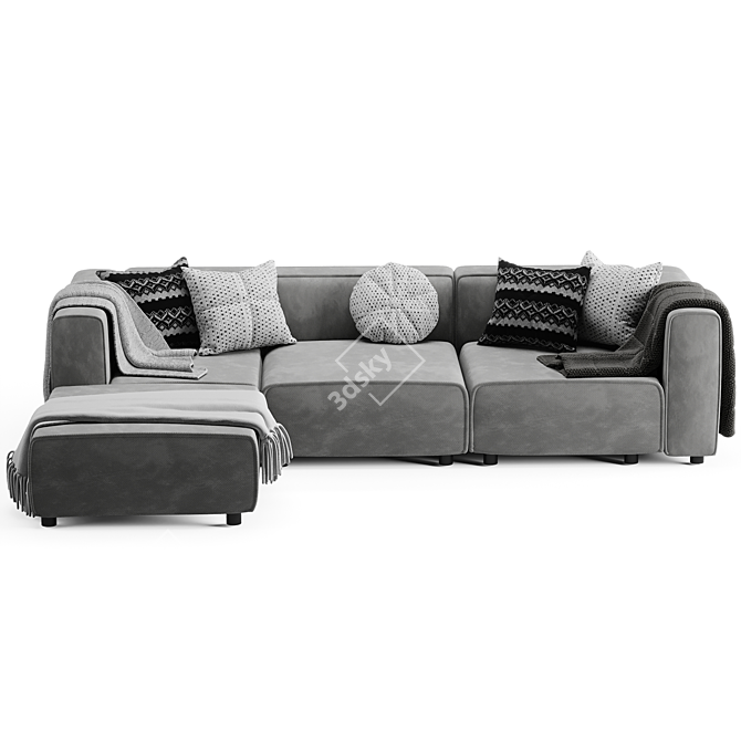 2015 Boconcept Sofa - Modern Comfort 3D model image 4
