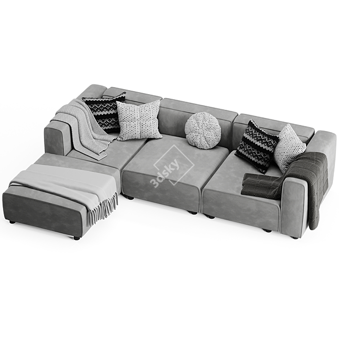 2015 Boconcept Sofa - Modern Comfort 3D model image 5