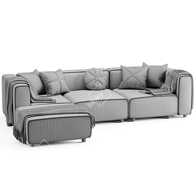 2015 Boconcept Sofa - Modern Comfort 3D model image 6