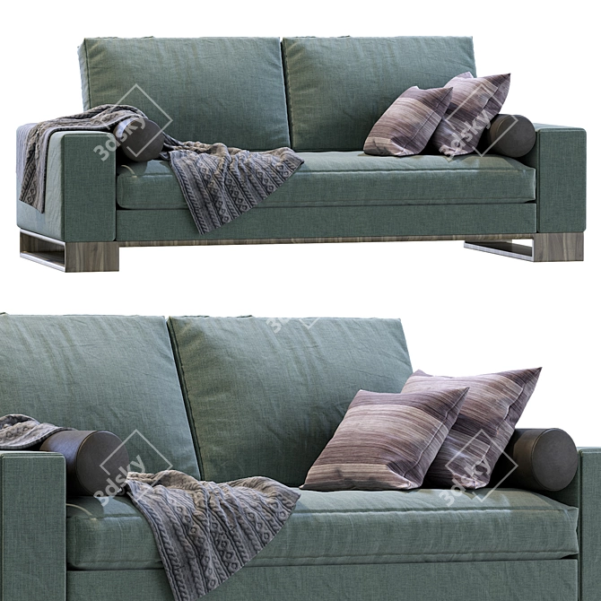 Elevate your living space with the stylish Sofa Terra by Sandon 3D model image 1