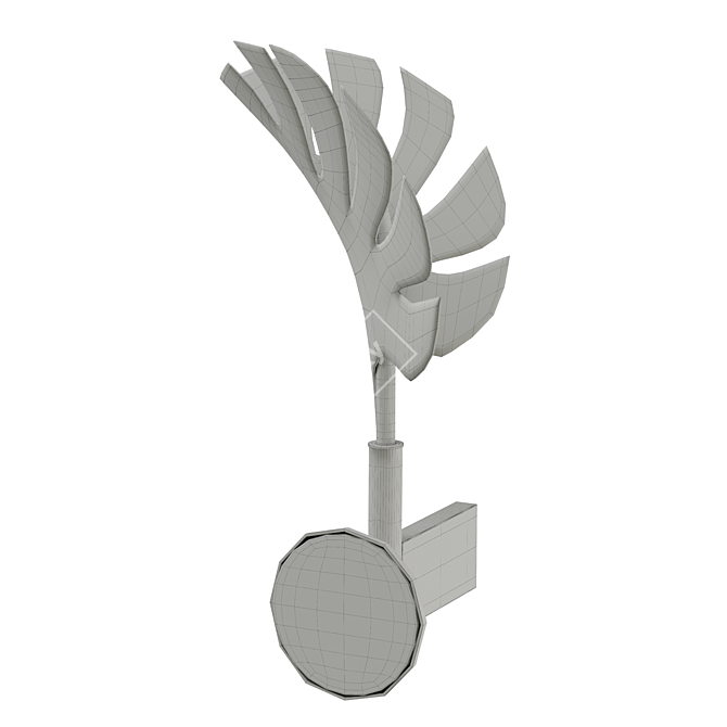 Sleek Callia Wall Lamp 3D model image 3