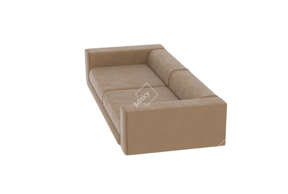 Leather Sofa 3D model image 3