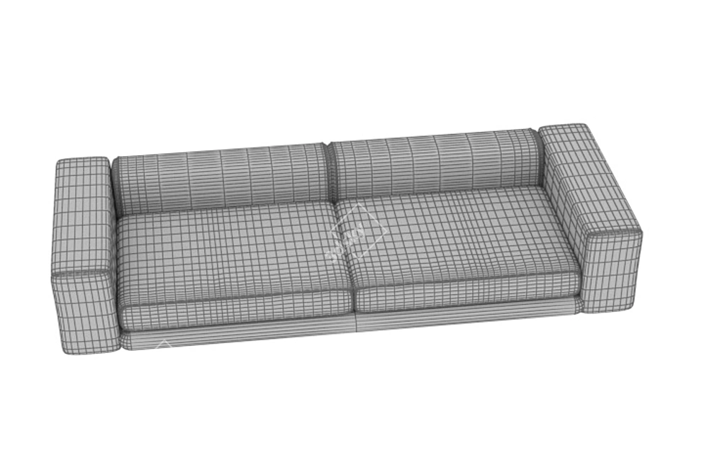 Leather Sofa 3D model image 4