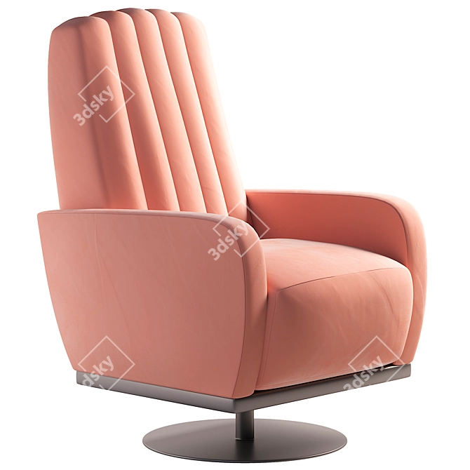 Sleek Modern Armchair for 3Ds Max 2017 3D model image 1