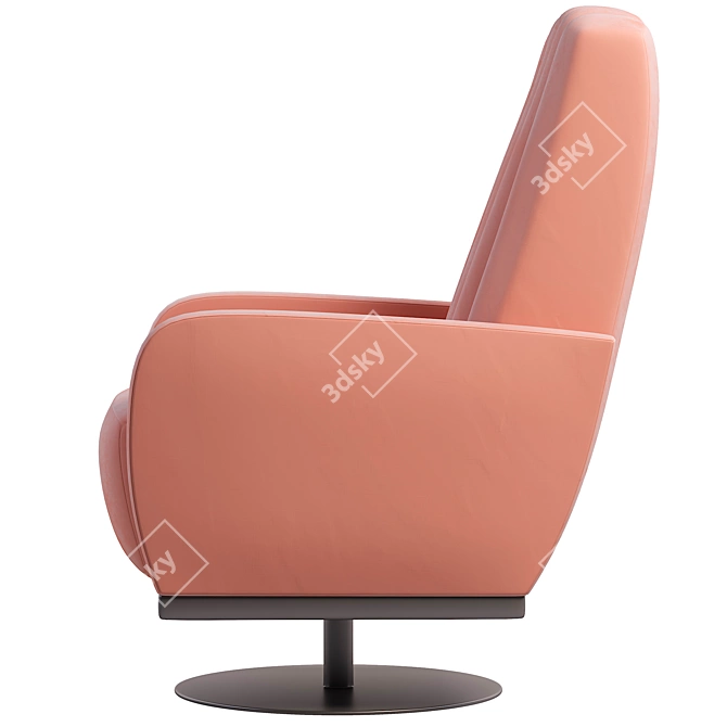 Sleek Modern Armchair for 3Ds Max 2017 3D model image 4