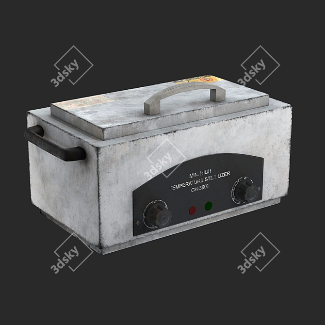 Low Poly Game Model Sterilizer 3D model image 1