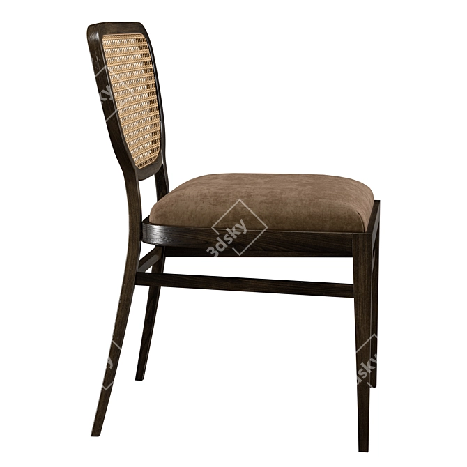 Elegant Cabaret Chair: Philippe Bouix Design 3D model image 3