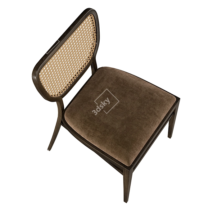 Elegant Cabaret Chair: Philippe Bouix Design 3D model image 4