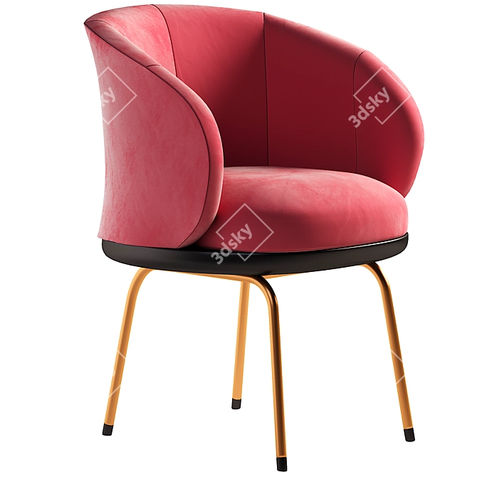 Modern Armchair: Stylish and Comfortable 3D model image 1