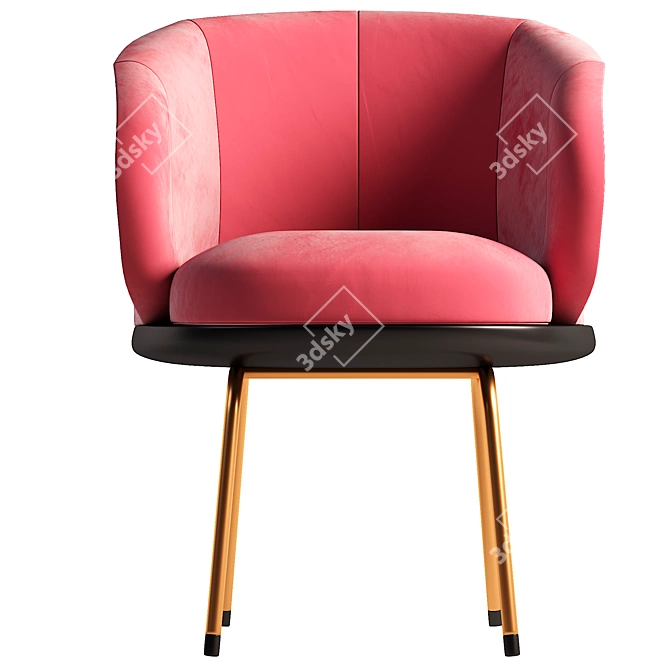 Modern Armchair: Stylish and Comfortable 3D model image 2