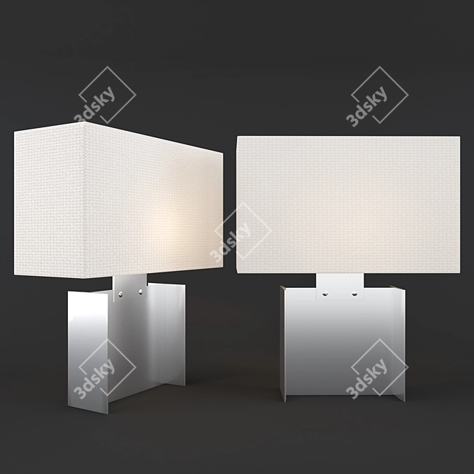 Elegant Beam Accent Lamp 3D model image 7