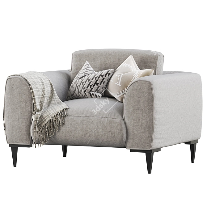 Elegant Chateau dax Armchair: Timeless Luxury 3D model image 8