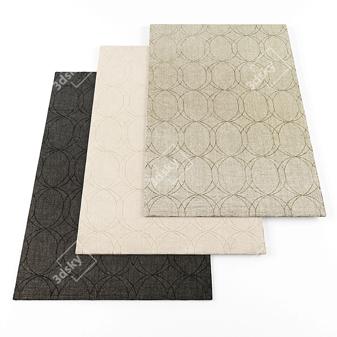 High Resolution Carpets - Set of 5 with Direct Texture Link 3D model image 1