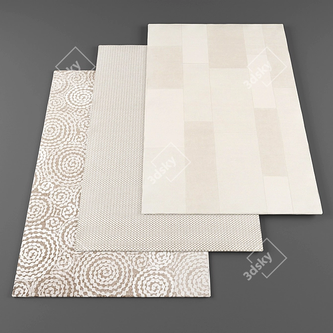 Modern Rugs Set - High Resolution 3D model image 1