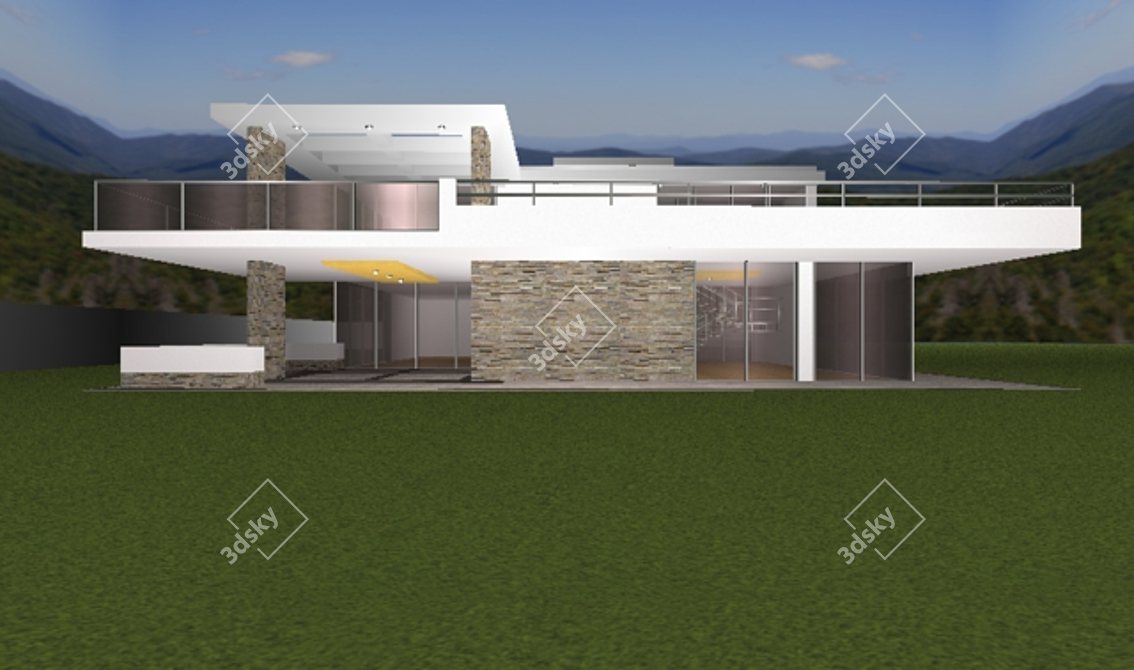 Contemporary Urban Dwelling 3D model image 2
